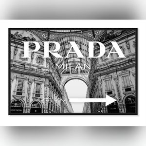 Prada 8 1/2"x11" Framed Wall Art